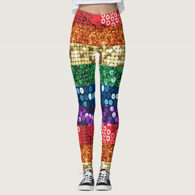leggings de la bandera del orgullo secuencial (Anverso)