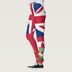 Leggings de la bandera patriótica de Bermudas