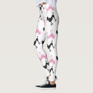 Leggings de la dama del perro caniche