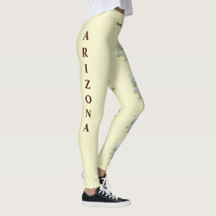 Leggings de la Flor de Saguaro del Estado de Arizo