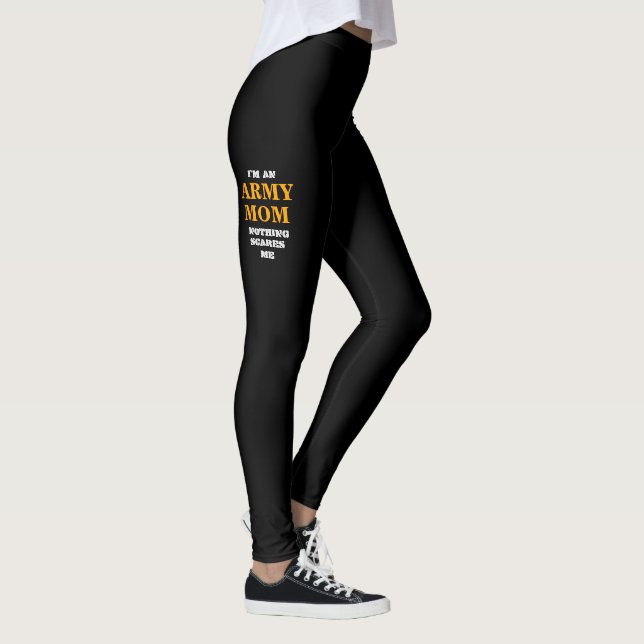 LEGGINGS DE LA "POLAINAS DE SPANDEX MAMÁ DEL EJÉRCITO" DE (Derecha)