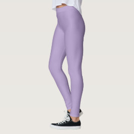 leggings de lavanda de cintura alta
