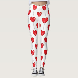 leggings de lollipop en el corazón rojo