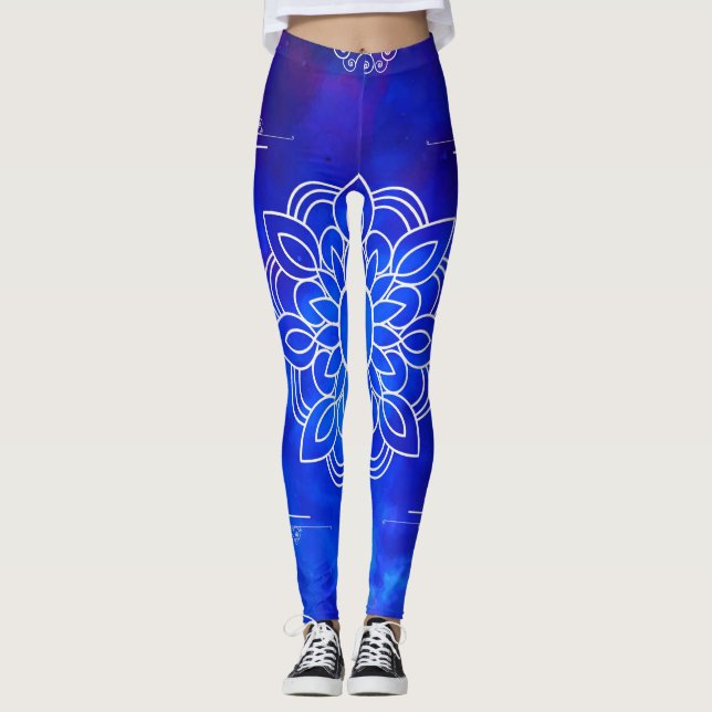 Leggings de Mandala azul (Anverso)