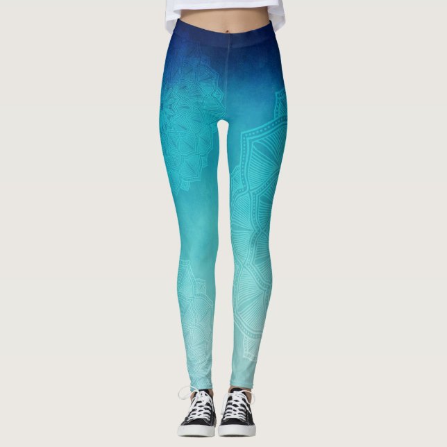 Leggings de Mandala azul (Anverso)