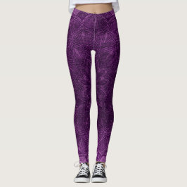 Leggings de Mandala morada oscura