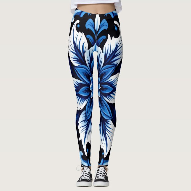 leggings de mandala zafiro (Anverso)