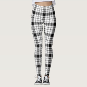 leggings de mantas marrones y blancas
