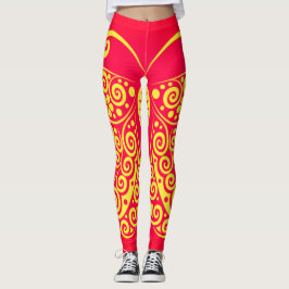 Leggings de Mariposa Estilo Bohemio
