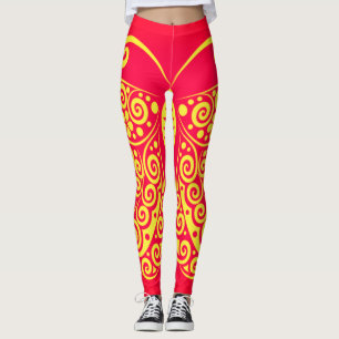 Leggings de Mariposa Estilo Bohemio