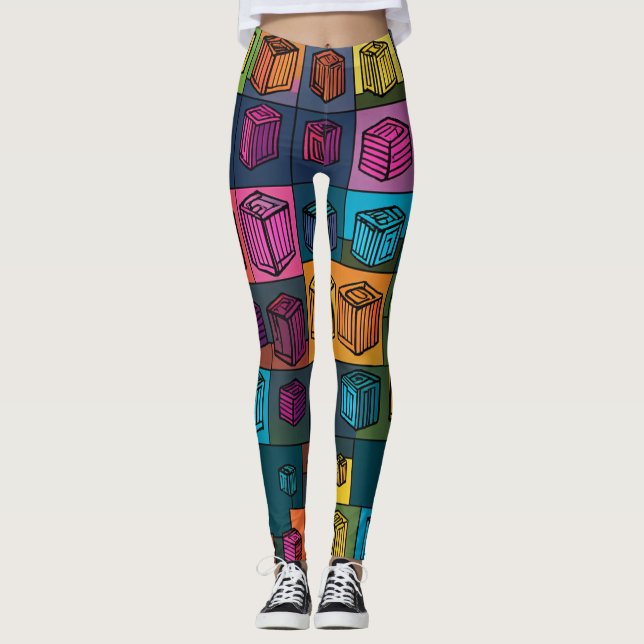 Leggings de moda para las mujeres de alta cintura  (Anverso)