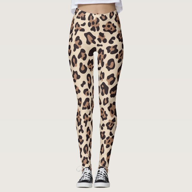 Leggings de moda para leopardo femenino (Anverso)