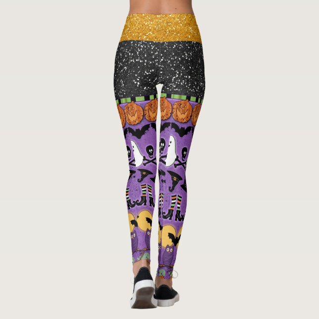 Leggings de moda pop de Halloween (Reverso)