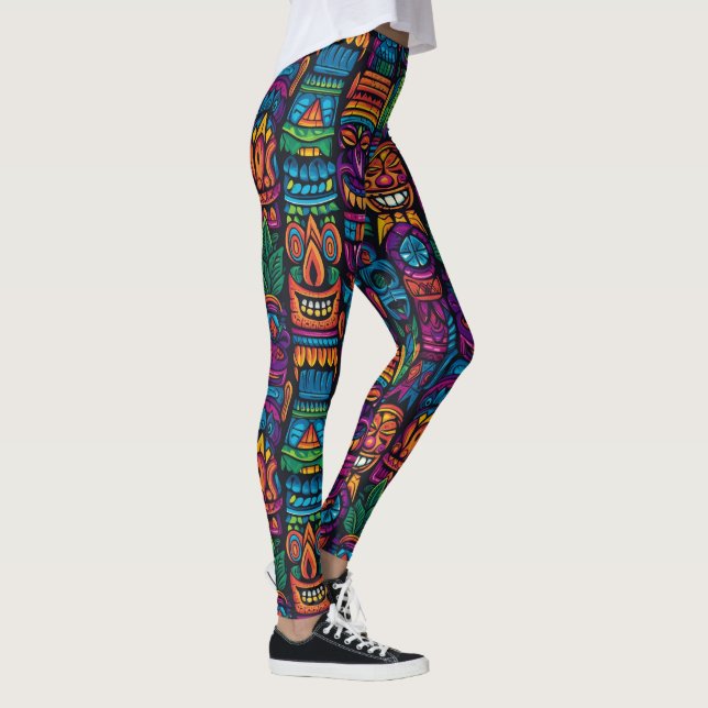 Leggings de moda pop de Tiki (Derecha)