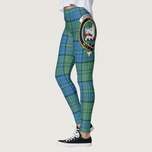 Leggings de mujer con cresta del clan Lockhart de  (Izquierda)