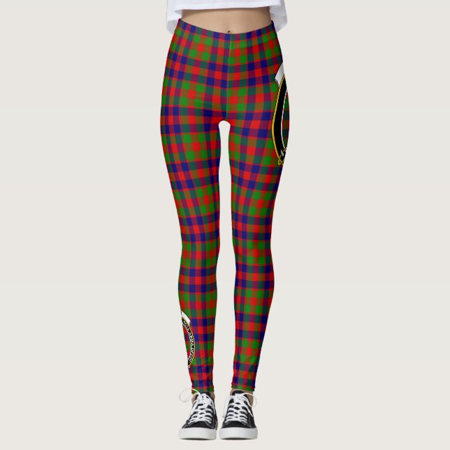 Leggings de mujer con tartán Crest del clan Scotst (Anverso)