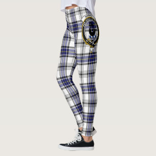 Leggings de mujer con tartán de la cresta del clan
