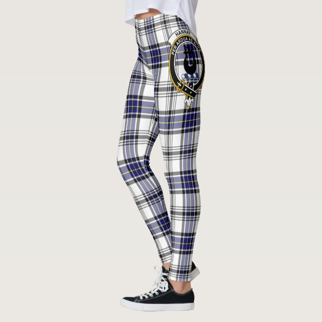 Leggings de mujer con tartán de la cresta del clan (Izquierda)