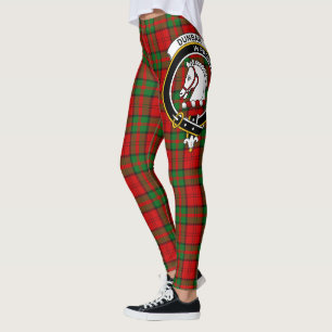 Leggings de mujer con tartán de la cresta del clan