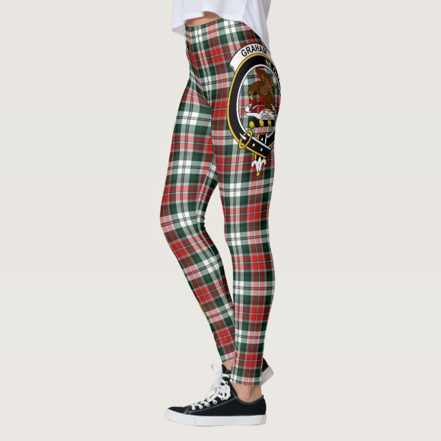 Leggings de mujer con tartán del Clan Graham Crest (Izquierda)