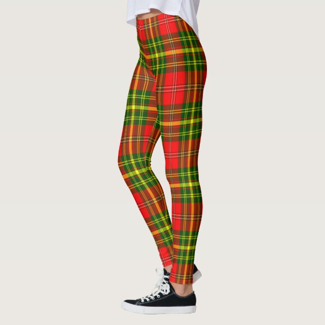 Leggings de mujer con tartán del clan Leask de Sco (Izquierda)