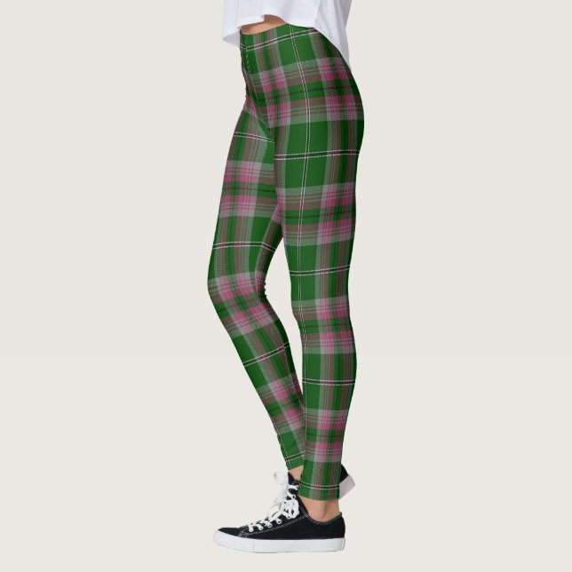 Leggings de mujer con tartán gris del clan Scotste (Izquierda)