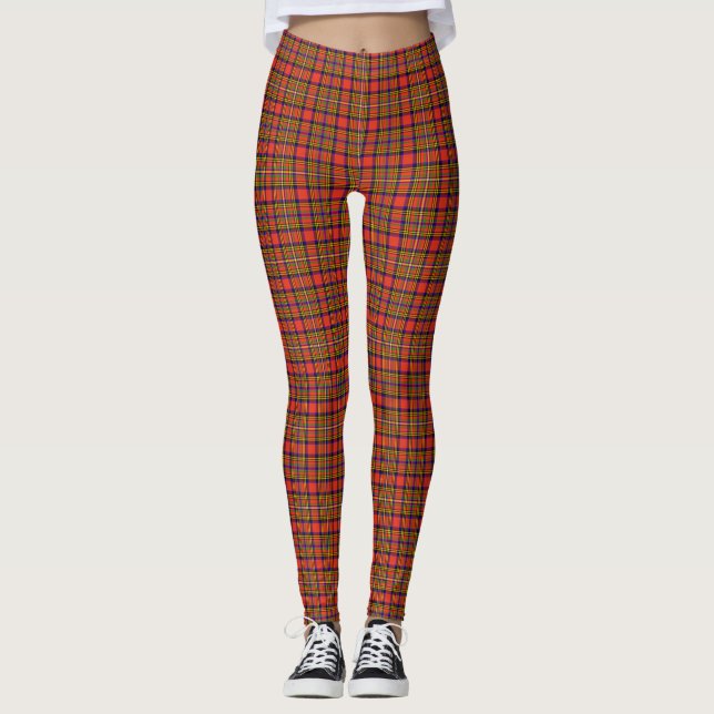 Leggings de mujer con tartán moderno del clan Hepb (Anverso)