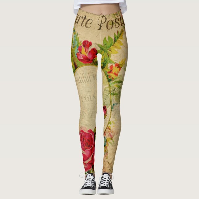 Leggings de mujeres florales (Anverso)