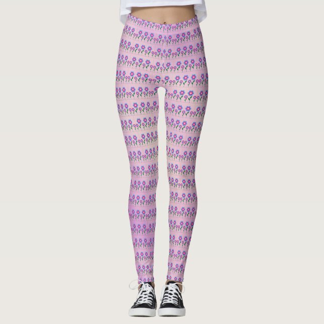 Leggings de mujeres florales (Anverso)