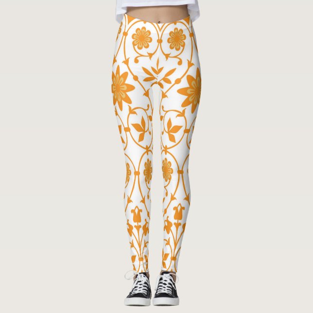 Leggings de mujeres florales (Anverso)