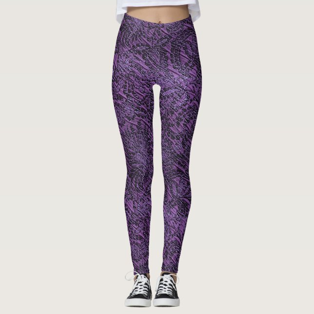 Leggings de mujeres moradas (Anverso)