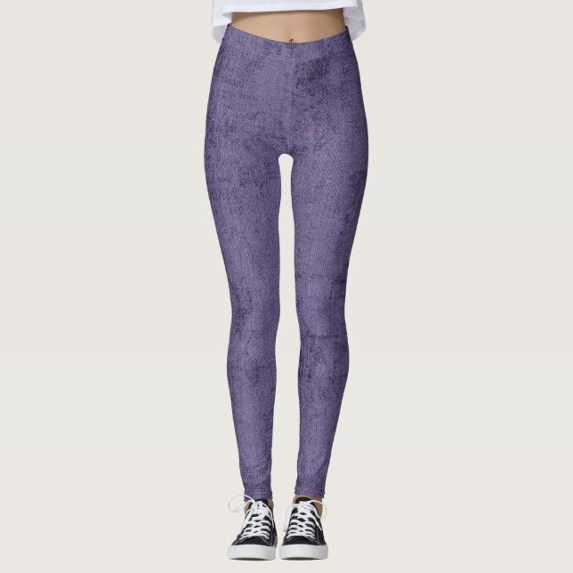 Leggings de mujeres púrpura profundo (Anverso)