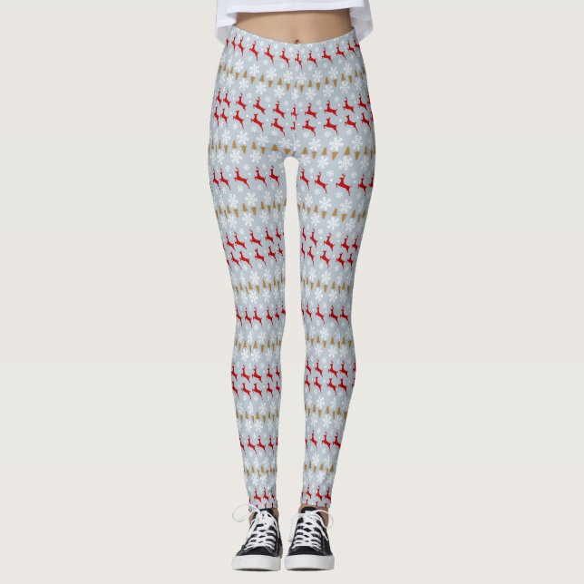 Leggings de mujeres renas navidades (Anverso)