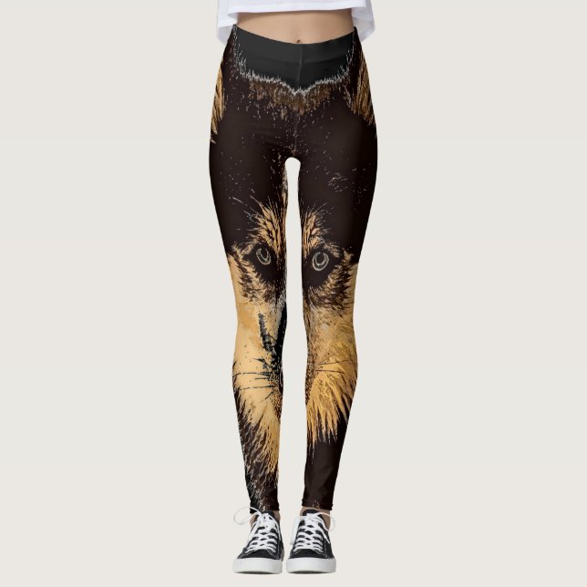 Leggings de mujeres siberianas Husky (Anverso)