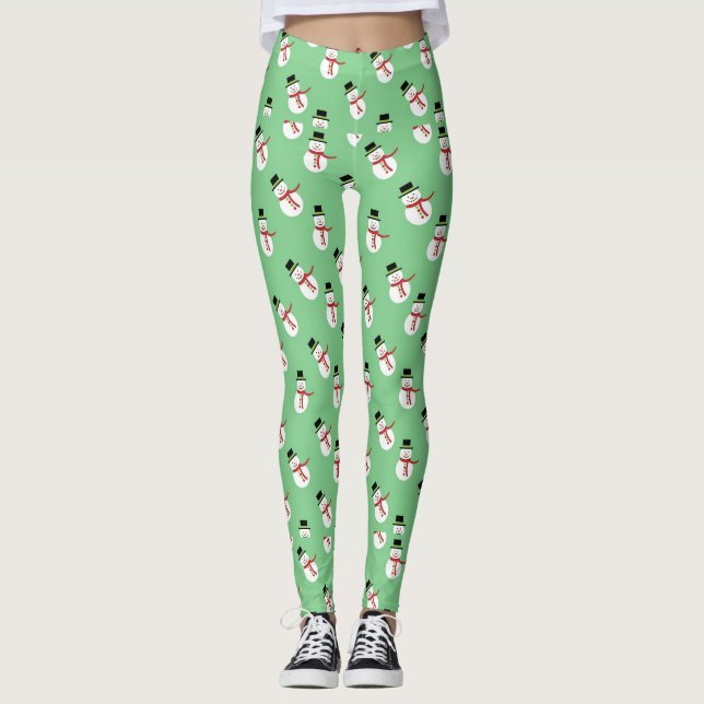 Leggings de mujeres Snowman (Anverso)