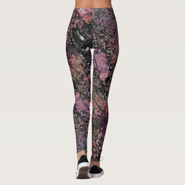 Leggings de múltiples colores en negro - HAMbWG (Reverso)