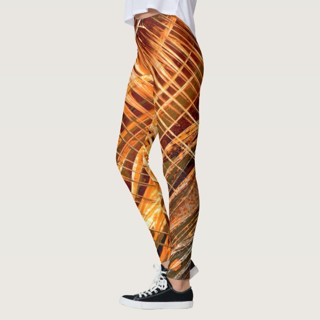 Leggings De naranja a marrón veteado (Izquierda)
