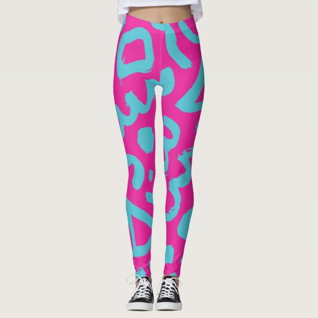 Leggings de Neon Pink Trendy 80 (Anverso)