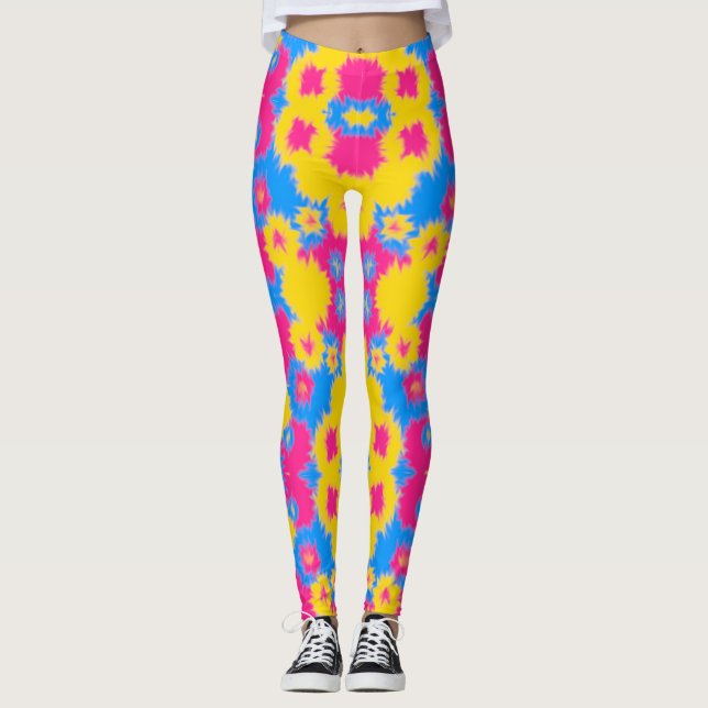 Leggings de orgullo pansexual Tie Dye (Anverso)