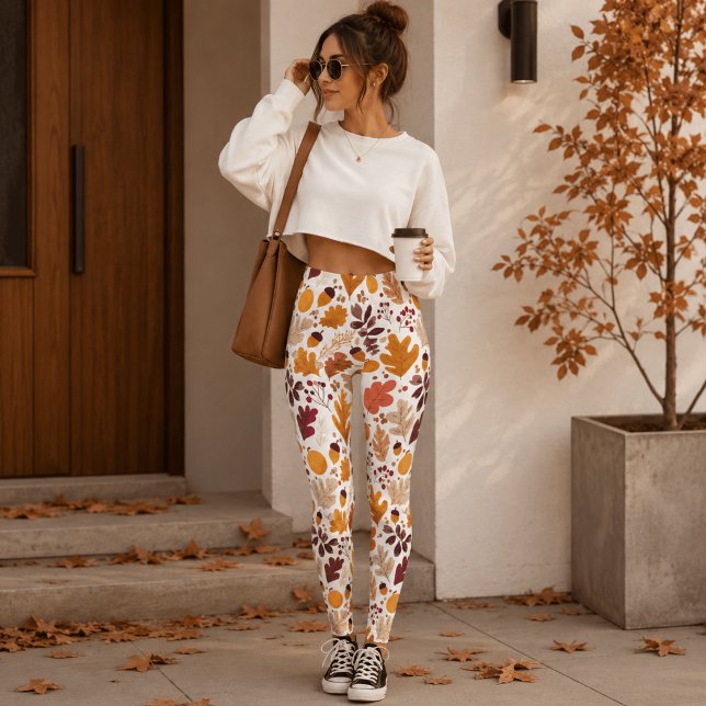 Leggings de Otoño – Estampado de Hojas de Otoño y  (Subido por el creador)