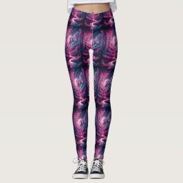 Leggings de paisajes rosas