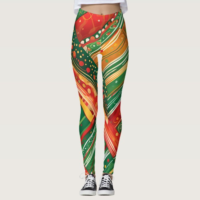 leggings de patchwork de fiesta (Anverso)