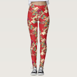 leggings de perros de año nuevo de China