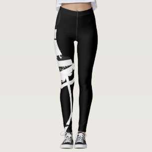 leggings de personajes envueltos con momia gris y