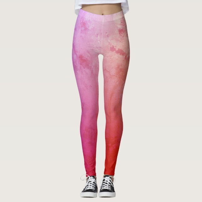 Leggings de Personalizados de humor rosado (Anverso)
