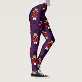 Leggings de petaca (fondo púrpura)