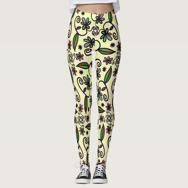 leggings de pétalos botánicos (Anverso)