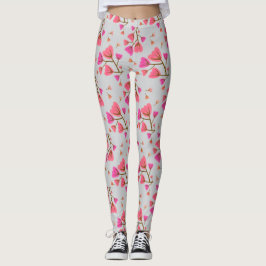 Leggings de Pétalos Sonrojados