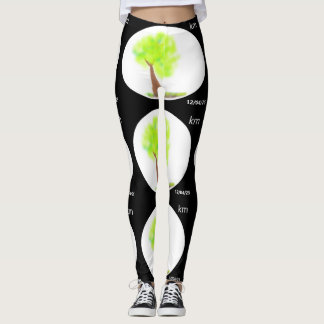 leggings de pintura de árbol km
