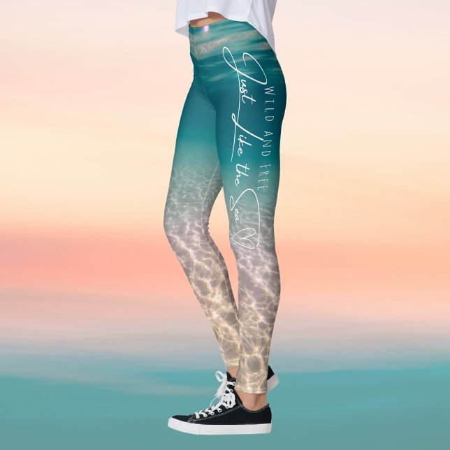 Leggings de Playa de Verano "Salvaje y Libre" (Subido por el creador)